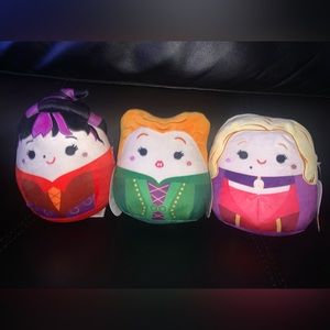 HOCUS POCUS Halloween Squishmallows Plushes NWT Sanderson Sisters 5" Set of 3